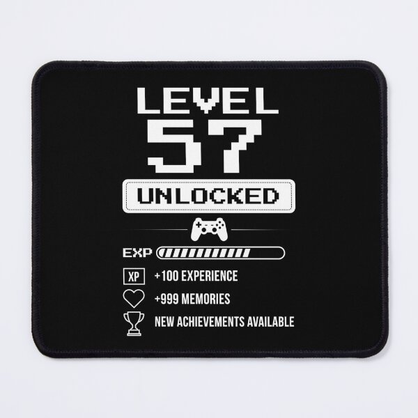 Item preview, Level 57 Unlocked birthday gift designed and sold by NumbersFort.