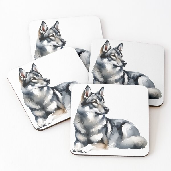 Item preview, Watercolor Wolf Portrait designed and sold by OlyvieArt.