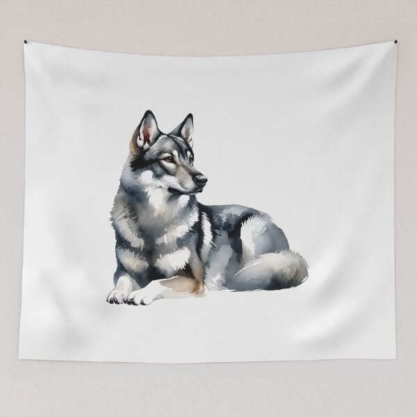 Item preview, Watercolor Wolf Portrait designed and sold by OlyvieArt.