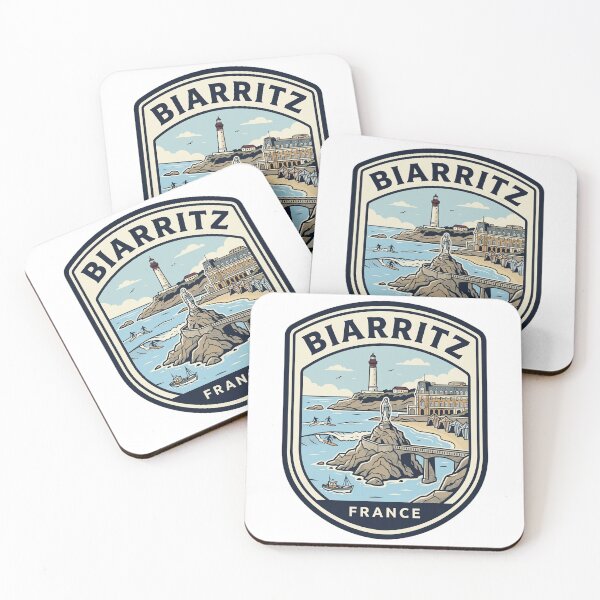 Item preview, Vintage Biarritz France Coastal Surf Travel Badge designed and sold by k3rstman1.