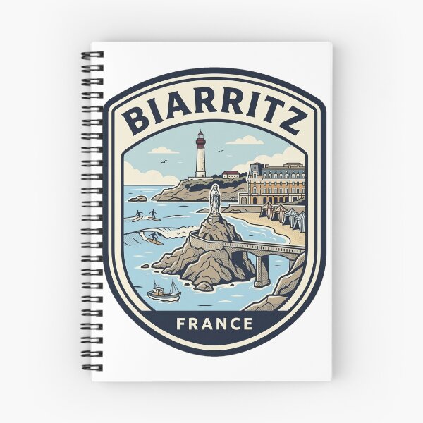 Item preview, Vintage Biarritz France Coastal Surf Travel Badge designed and sold by k3rstman1.