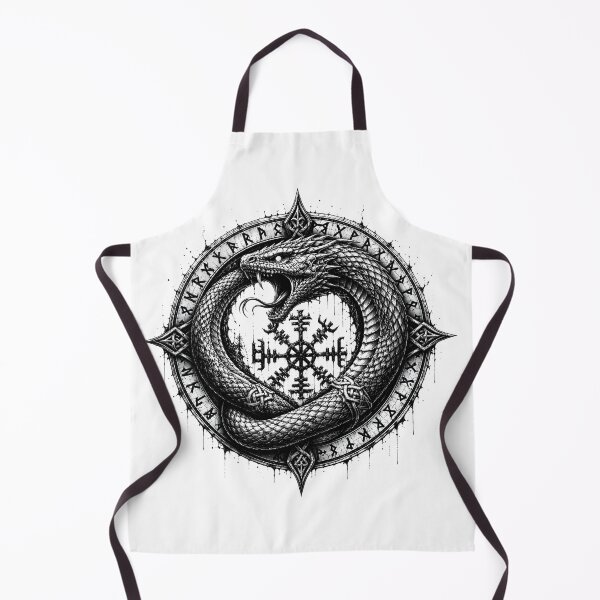 Item preview, Jormungandr – World Serpent | Norse Mythology | Viking Rune Art designed and sold by Bizon2910.