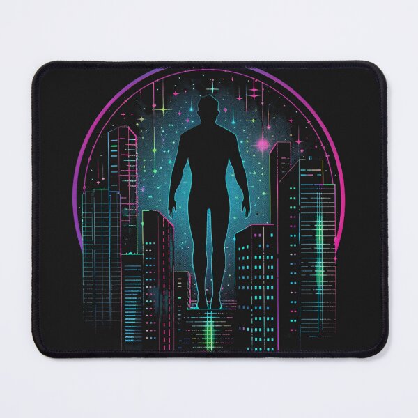 Item preview, alone in the neon crowd designed and sold by RetroWaveArtCo.