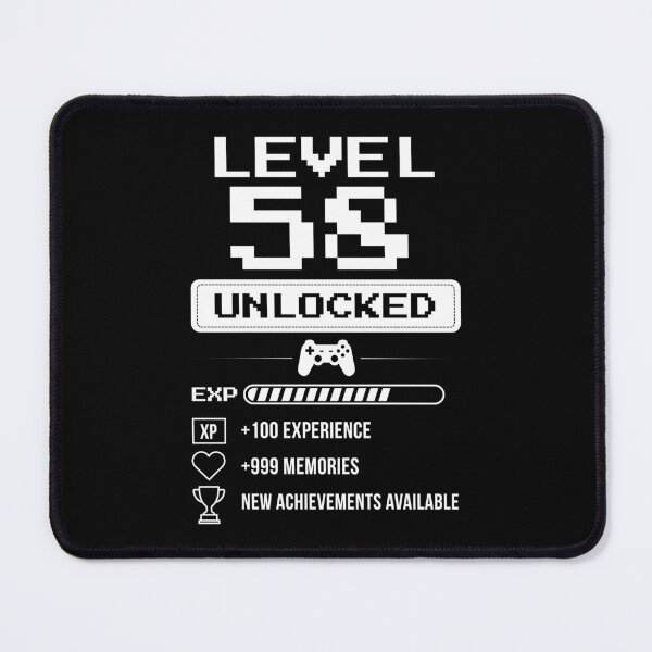 Item preview, Level 58 Unlocked birthday gift designed and sold by NumbersFort.