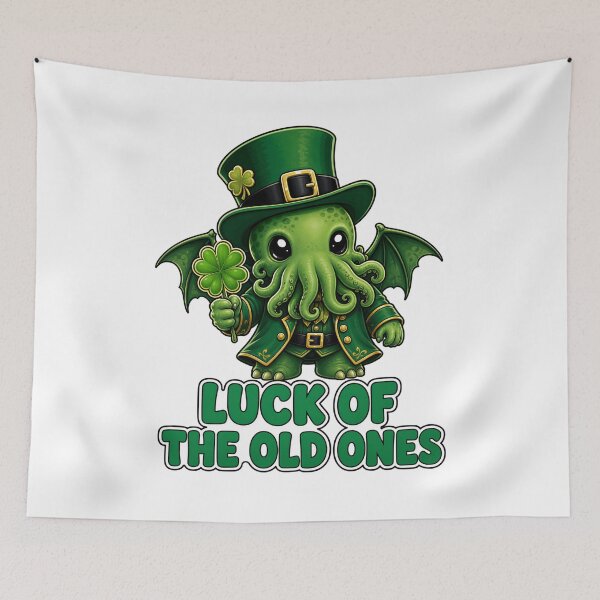 Item preview, Lovecraft Luck of the Old Ones – Shamrock Cthulhu designed and sold by Fenay Designs.