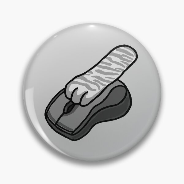 Item preview, Gray Cat Paw On Computer Mouse/Cursor designed and sold by CamilasPrints.