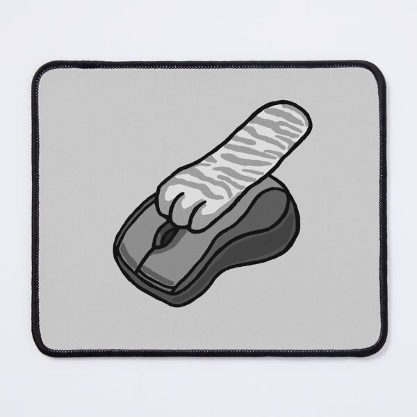 Item preview, Gray Cat Paw On Computer Mouse/Cursor designed and sold by CamilasPrints.