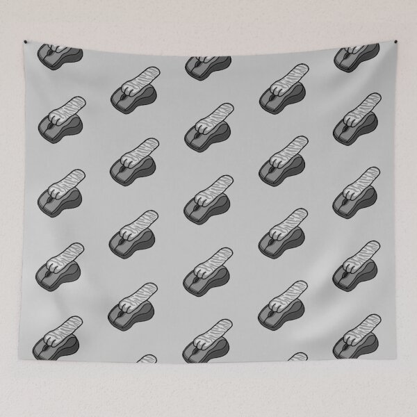 Item preview, Gray Cat Paw On Computer Mouse/Cursor designed and sold by CamilasPrints.