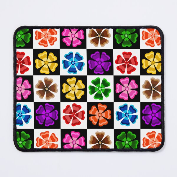 Item preview, Checkered Retro Flowers Pattern Design  designed and sold by PatternTitan.