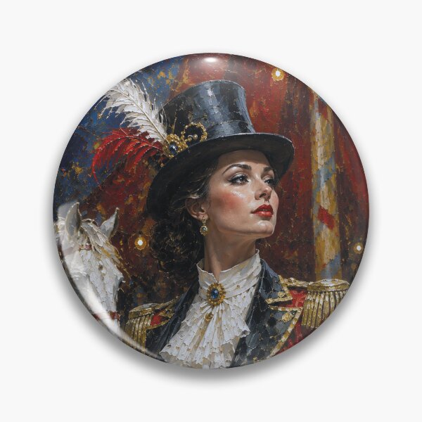 Item preview, The Lady Ringmaster, Queen of the Circus painting. designed and sold by GalleryKauffeld.