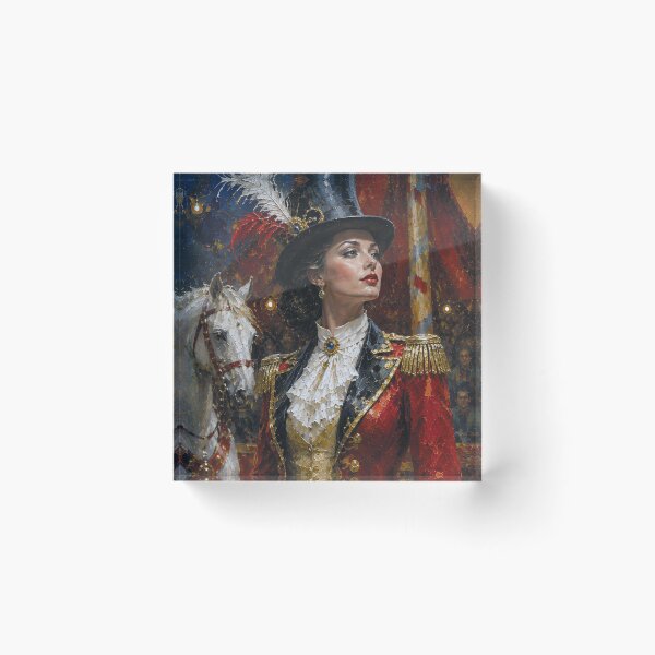Item preview, The Lady Ringmaster, Queen of the Circus painting. designed and sold by GalleryKauffeld.