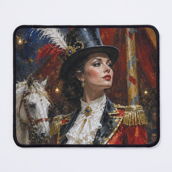 Item preview, The Lady Ringmaster, Queen of the Circus painting. designed and sold by GalleryKauffeld.
