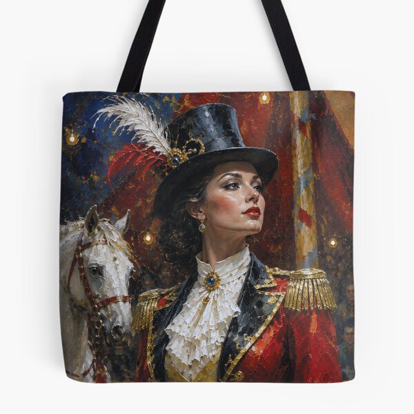 Item preview, The Lady Ringmaster, Queen of the Circus painting. designed and sold by GalleryKauffeld.