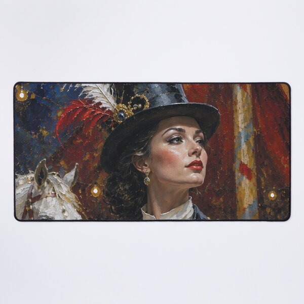 Item preview, The Lady Ringmaster, Queen of the Circus painting. designed and sold by GalleryKauffeld.