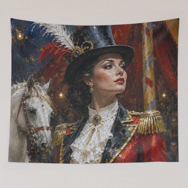 Item preview, The Lady Ringmaster, Queen of the Circus painting. designed and sold by GalleryKauffeld.