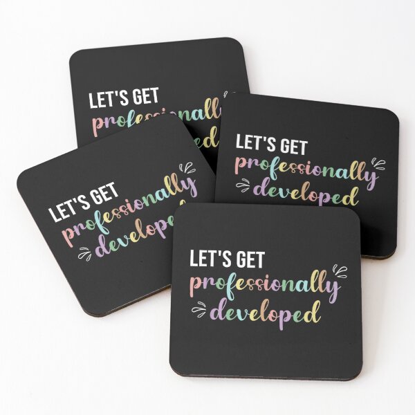 Item preview, Funny Teacher Quote Lets Get Professionally Developed Pastel Color Office Professional Humor designed and sold by MassonCalepon.