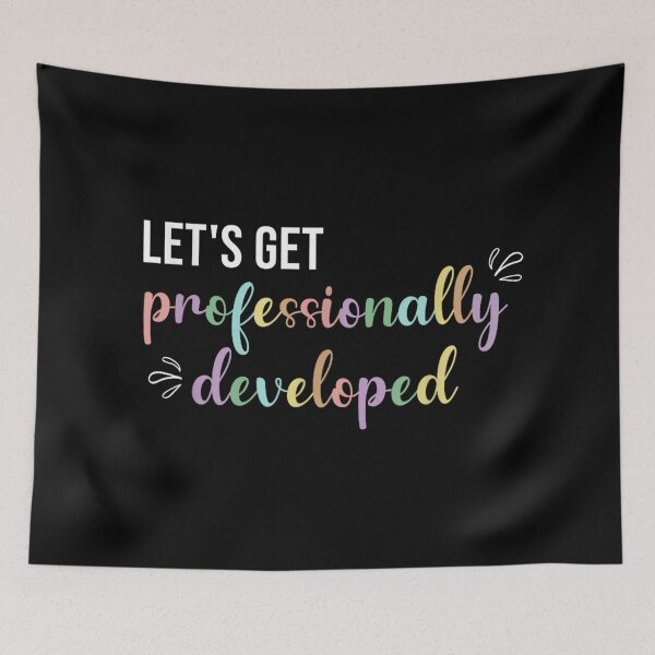 Item preview, Funny Teacher Quote Lets Get Professionally Developed Pastel Color Office Professional Humor designed and sold by MassonCalepon.