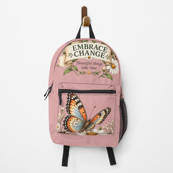 Item preview, Embrace Change Butterfly | Vintage Botanical Floral Art designed and sold by TinyHeroLab.