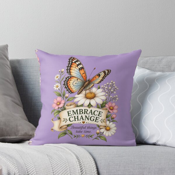 Item preview, Embrace Change Butterfly | Vintage Botanical Floral Art designed and sold by TinyHeroLab.