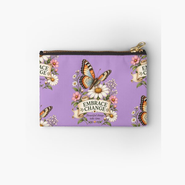 Item preview, Embrace Change Butterfly | Vintage Botanical Floral Art designed and sold by TinyHeroLab.