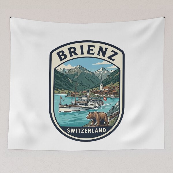 Item preview, Vintage Brienz Switzerland Lake Travel Badge designed and sold by k3rstman1.