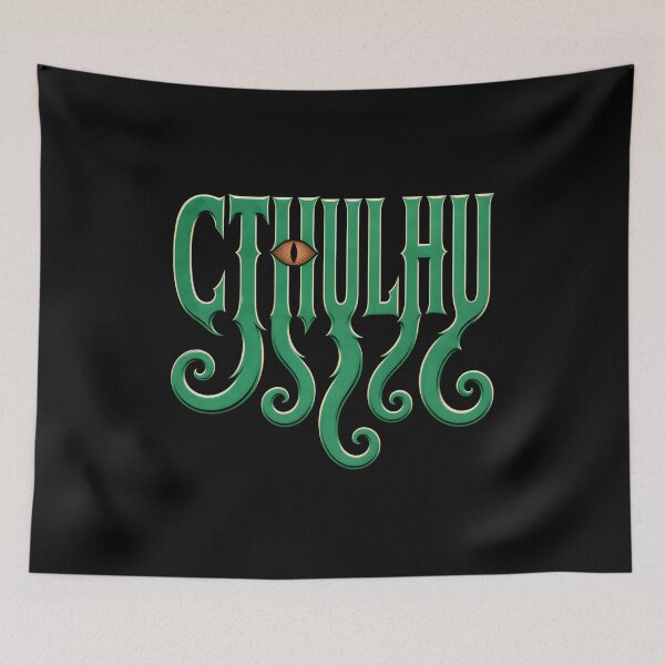 Item preview, Lovecraft Cthulhu – Emerald Tentacle Wordmark designed and sold by Fenay Designs.
