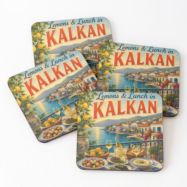 Item preview, Kalkan, Türkiye: Scenic-Style Painterly Travel Poster designed and sold by LSVart.
