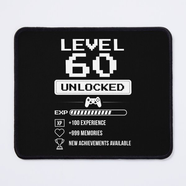 Item preview, Level 60 Unlocked birthday gift designed and sold by NumbersFort.