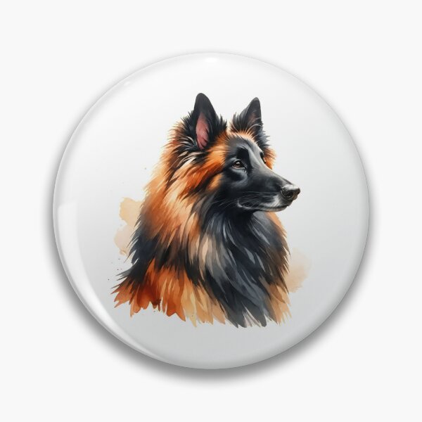 Item preview, Belgian Shepherd Watercolor Dog Art designed and sold by OlyvieArt.