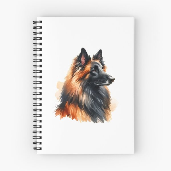 Item preview, Belgian Shepherd Watercolor Dog Art designed and sold by OlyvieArt.