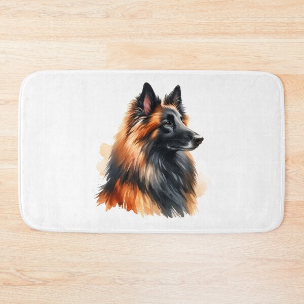 Item preview, Belgian Shepherd Watercolor Dog Art designed and sold by OlyvieArt.