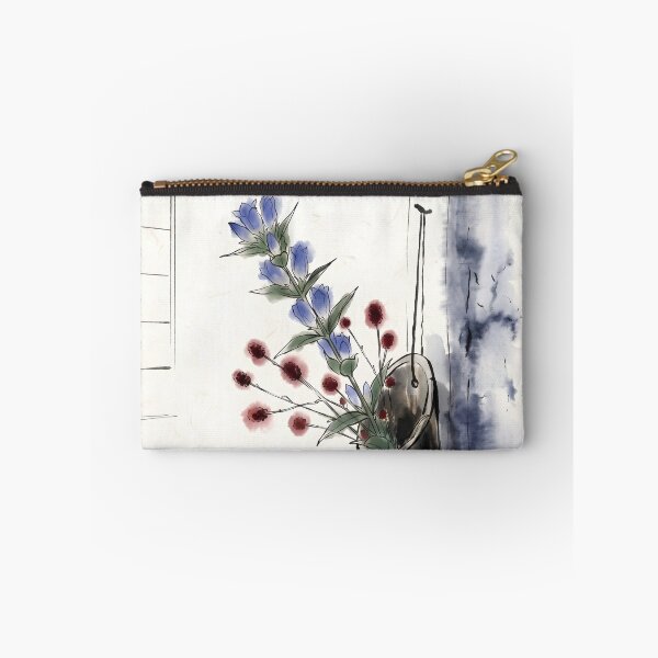 Item preview, Sumi-e Autumn Gentian Chabana Floral Art designed and sold by conohitoAI-ArtGallery.