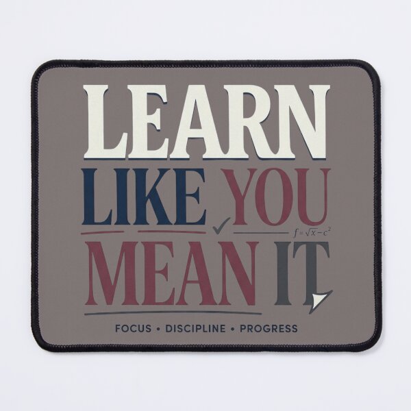 Item preview, Learn Like You Mean It | Premium Student Motivation Typography designed and sold by Amr Darwish Graphic designer.