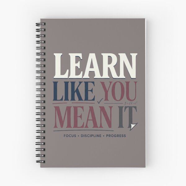Item preview, Learn Like You Mean It | Premium Student Motivation Typography designed and sold by Amr Darwish Graphic designer.