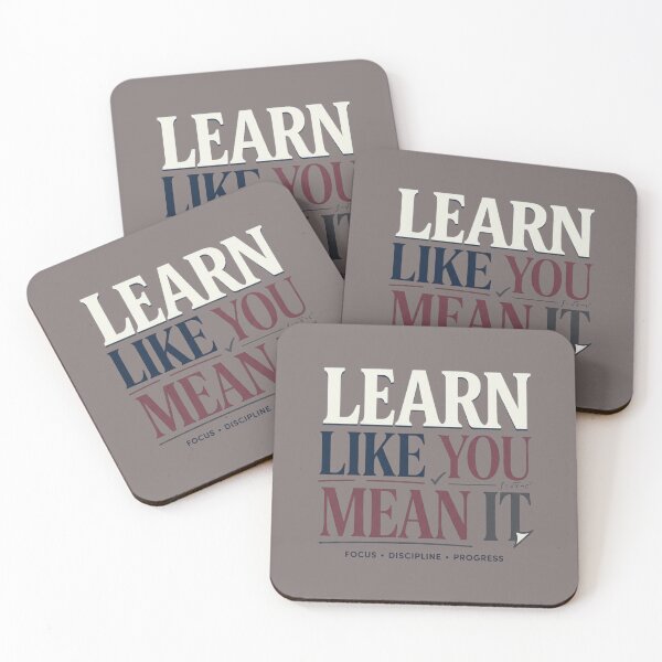 Item preview, Learn Like You Mean It | Premium Student Motivation Typography designed and sold by Amr Darwish Graphic designer.