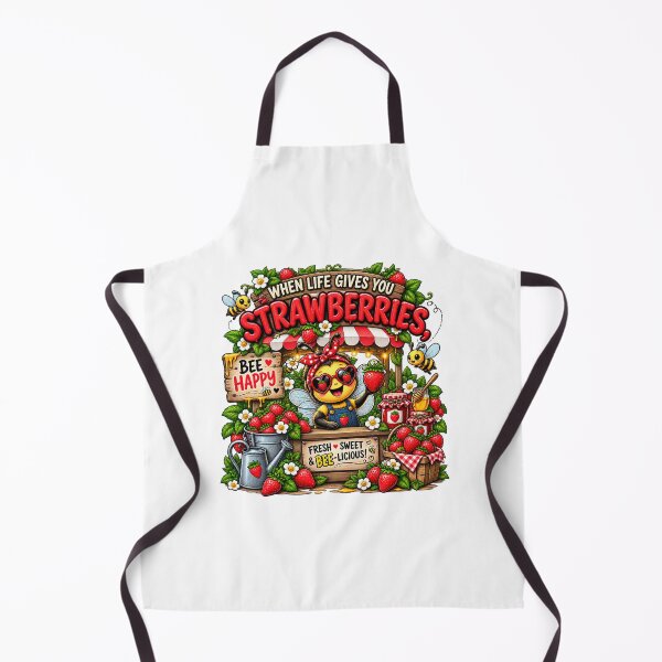 Item preview, Bee Happy Strawberry – Cute Bumble Bee Lover Gift | Funny Garden Summer Aesthetic Design designed and sold by Ayden World.