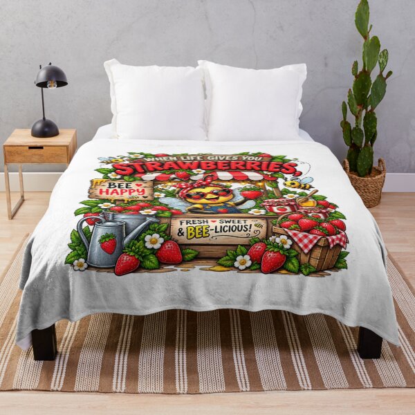 Item preview, Bee Happy Strawberry – Cute Bumble Bee Lover Gift | Funny Garden Summer Aesthetic Design designed and sold by Ayden World.
