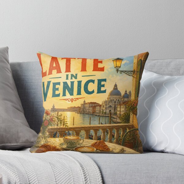 Item preview, Venice, Italy: Vintage-Style Painterly Travel Poster designed and sold by LSVart.