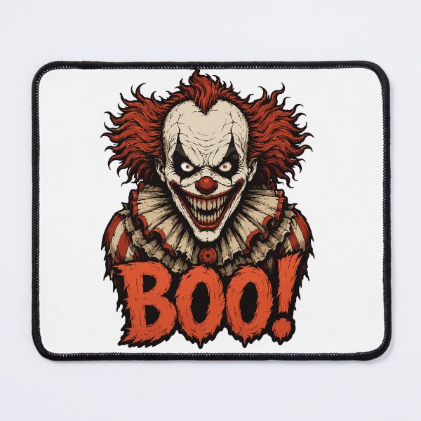 Item preview, Creepy Clown BOO Scary Halloween designed and sold by wizooo411.