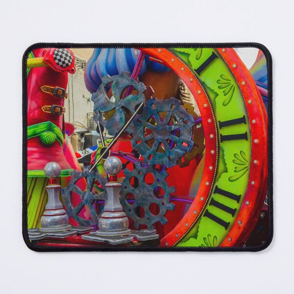 Item preview, Colorful Carnival Parade Float With Giant Clock, Gears, Jester Puppet and Decorative Props designed and sold by Nmallia.