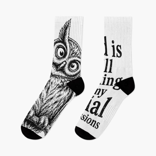 Item preview, Funny Sarcastic Owl God Is Still Working On My Facial Expressions Vintage Graphic designed and sold by MassonCalepon.