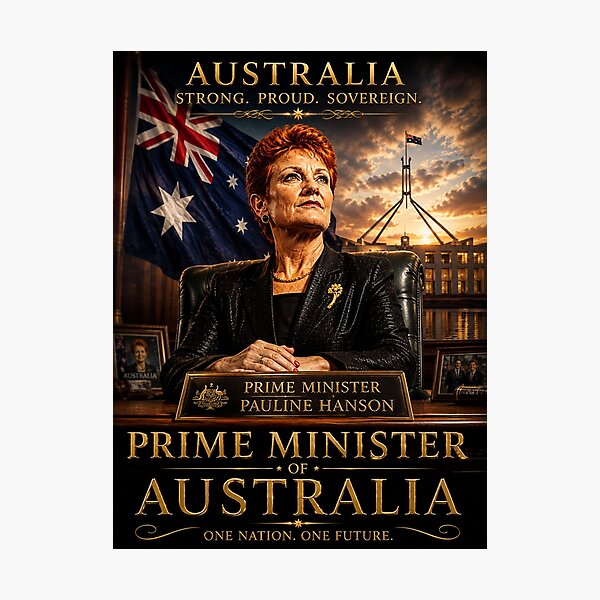 Item preview, Prime Minister Pauline  designed and sold by PatrioticAus.