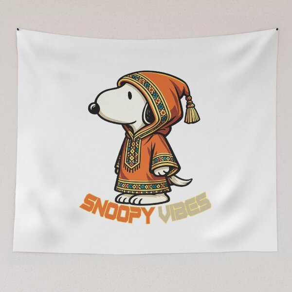 Item preview, Cute Cartoon Dog Moroccan Djellaba Berber Boho Aesthetic Travel Graphic designed and sold by DesignArtist.ia.