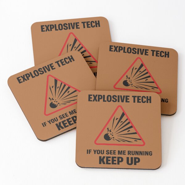 Item preview, Explosive Tech Warning Symbol  designed and sold by BB Design Garage.