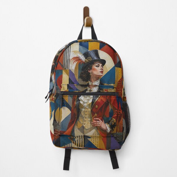 Item preview, The Lady Ringmaster, Queen of the Circus cubistic painting. designed and sold by GalleryKauffeld.