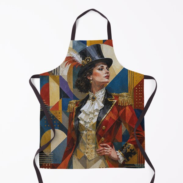 Item preview, The Lady Ringmaster, Queen of the Circus cubistic painting. designed and sold by GalleryKauffeld.
