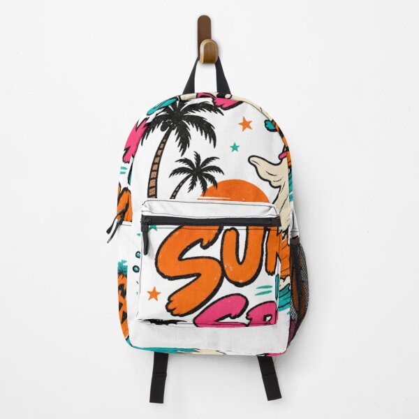 Item preview, Surfing Into Spooky Season Halloween Surfer Ghost Pumpkin Retro Beach Design designed and sold by ASMR10.
