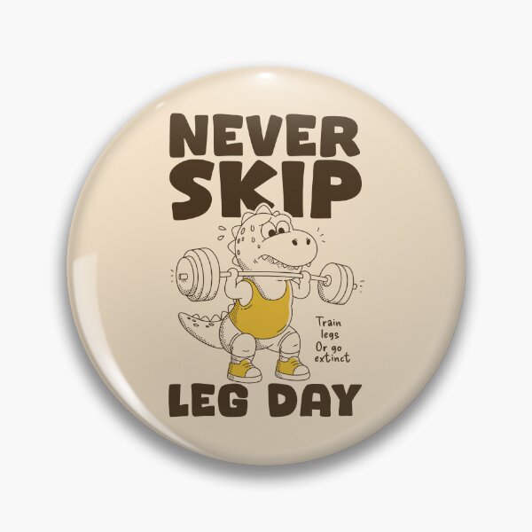 Item preview, Never Skip Leg Day Dinosaur Gym | Funny Workout & Weightlifting T-Rex Design designed and sold by adipra.