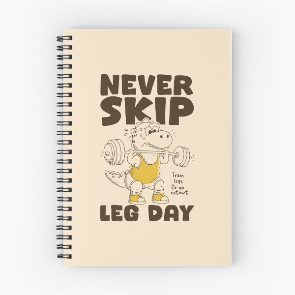 Item preview, Never Skip Leg Day Dinosaur Gym | Funny Workout & Weightlifting T-Rex Design designed and sold by adipra.