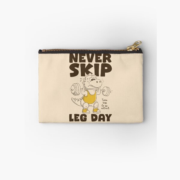 Item preview, Never Skip Leg Day Dinosaur Gym | Funny Workout & Weightlifting T-Rex Design designed and sold by adipra.